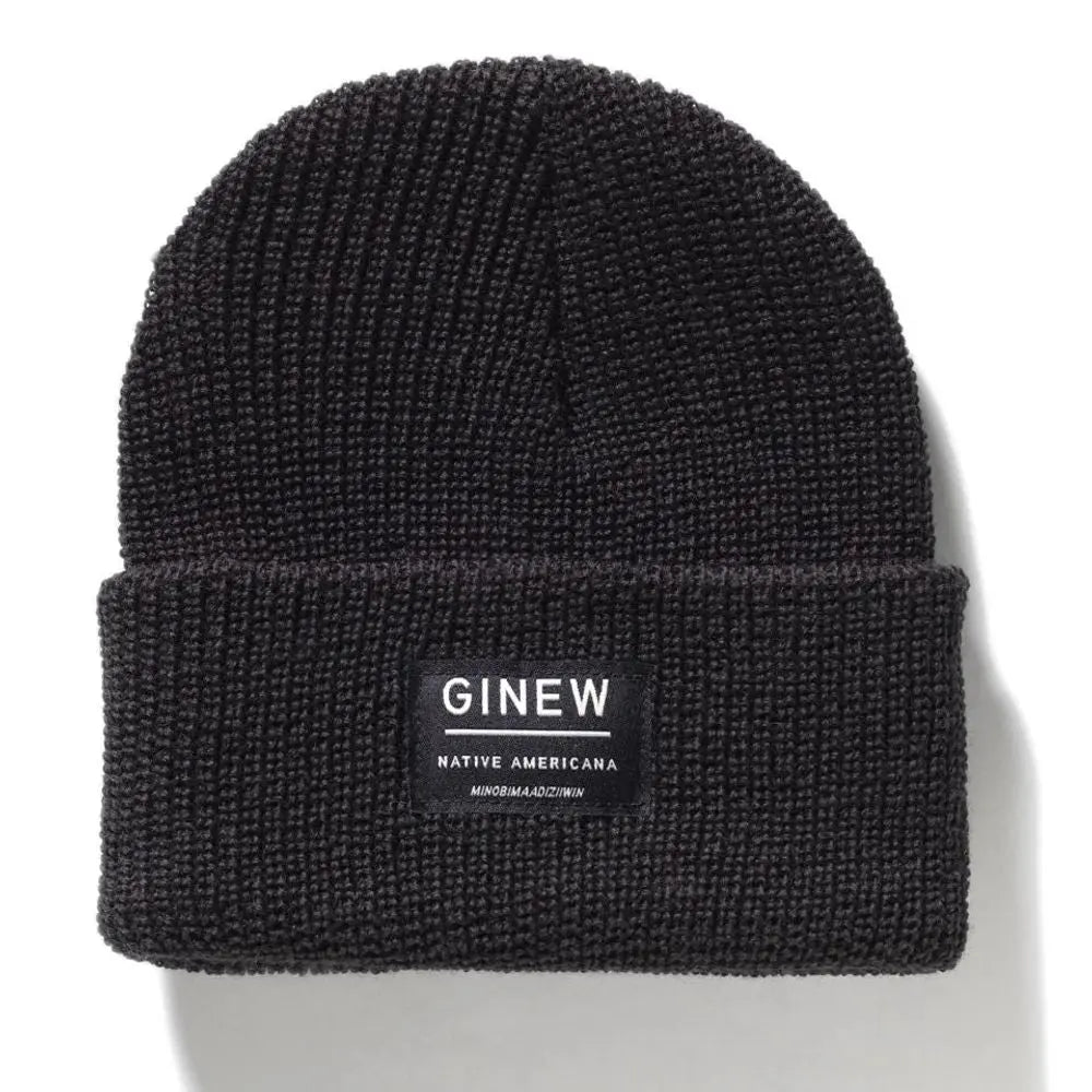 MERINO WOOL WATCH CAP - Black - Raw Denim