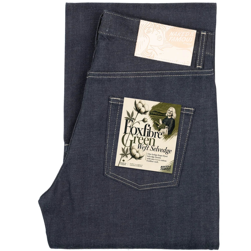 Strong Guy - Foxfibre Green Weft 13 oz