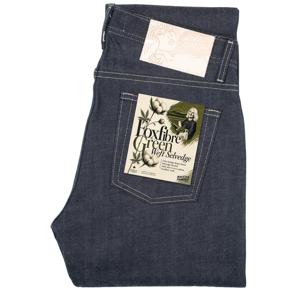 Weird Guy - Foxfibre Green Weft 13 oz