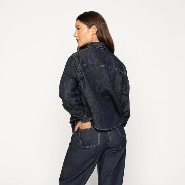 Princeton Shirt – 10 oz Rinsed Denim – Naked & Famous