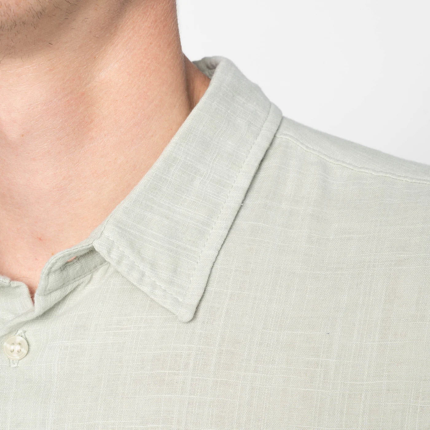 TRUE SHIRT - Double Weave Slub Gauze Shirt - Mint