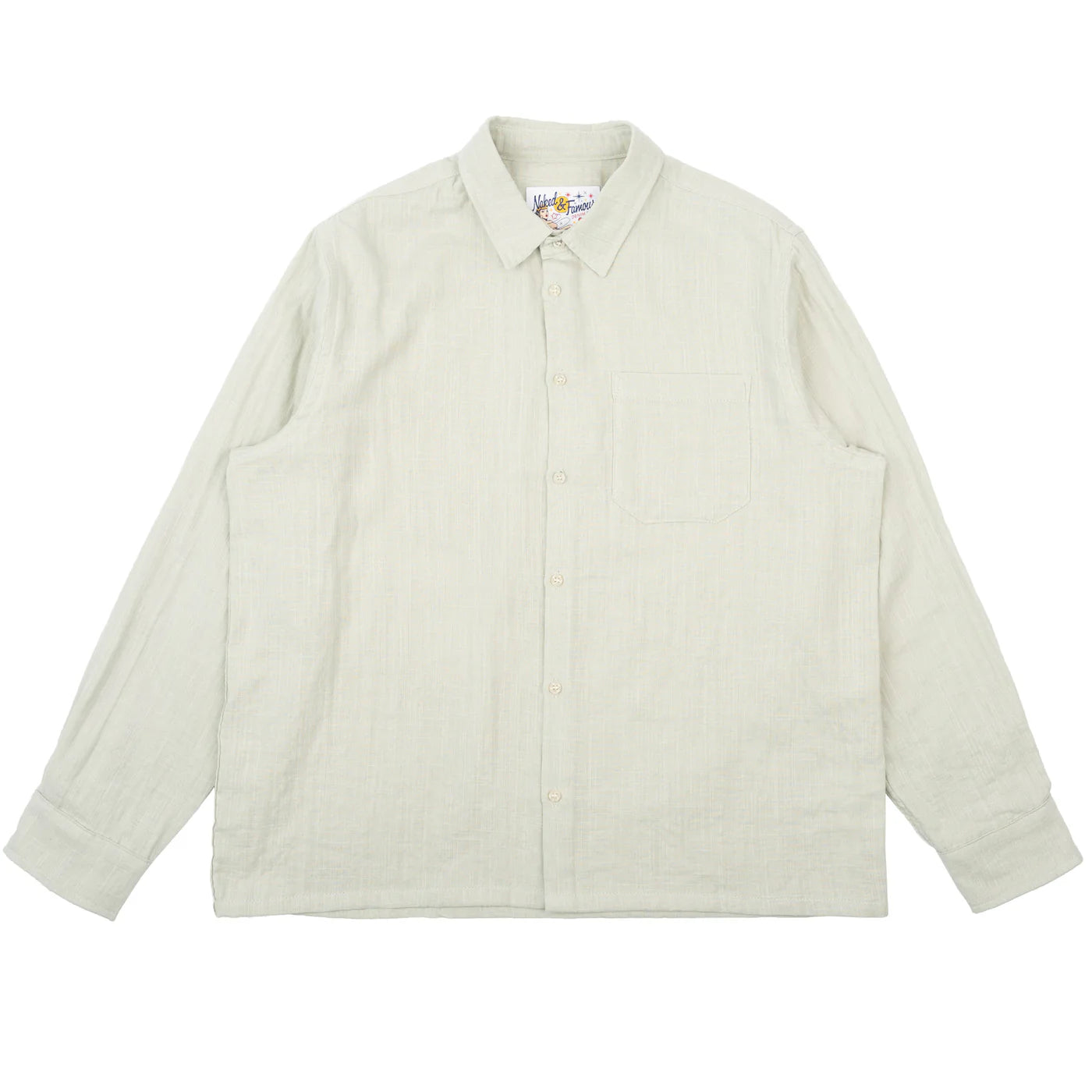 TRUE SHIRT - Double Weave Slub Gauze Shirt - Mint