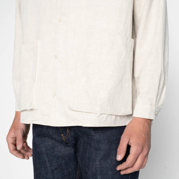 Wise Guy Jacket - Linen Blend Denim - Mint