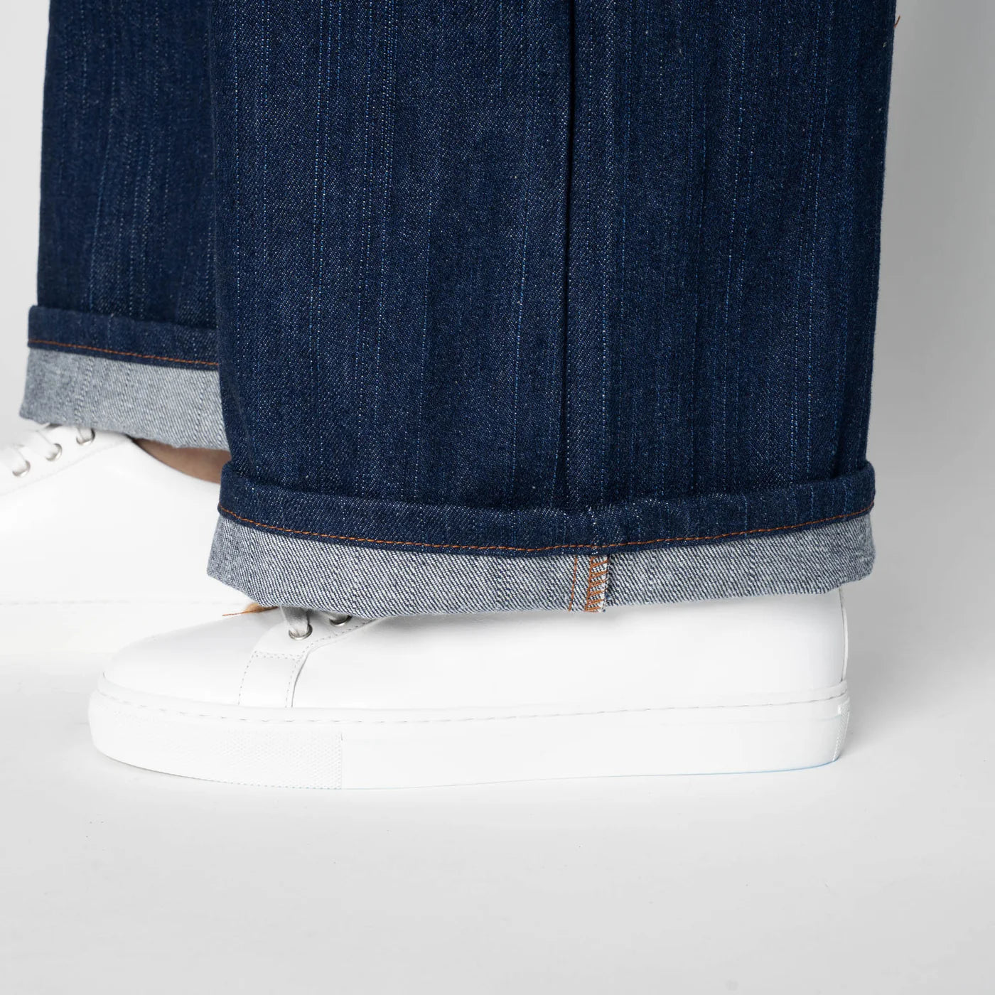 Vertical Slub Denim (11.2oz) – Wide Wild West – Indigo