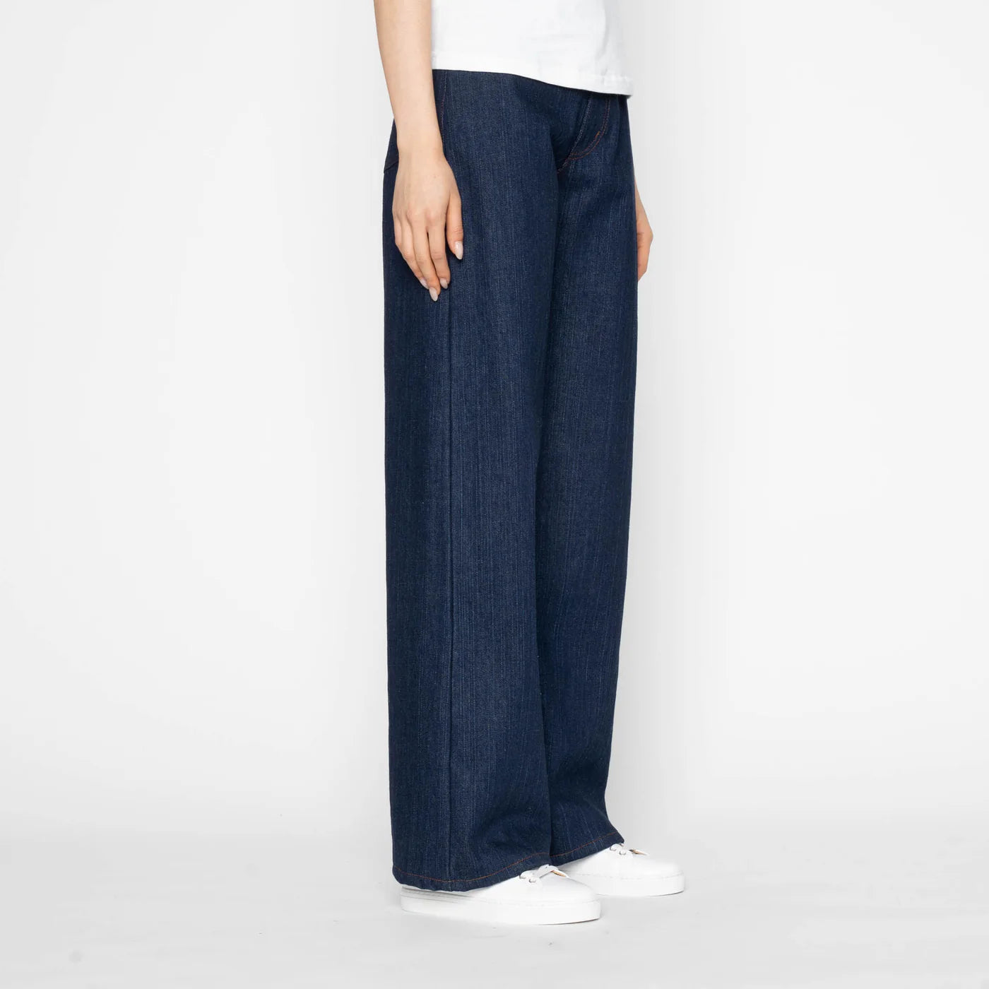 Vertical Slub Denim (11.2oz) – Wide Wild West – Indigo