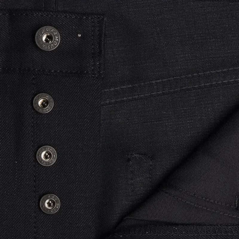 Naked & Famous - Solid Black - 13 oz - Raw Denim