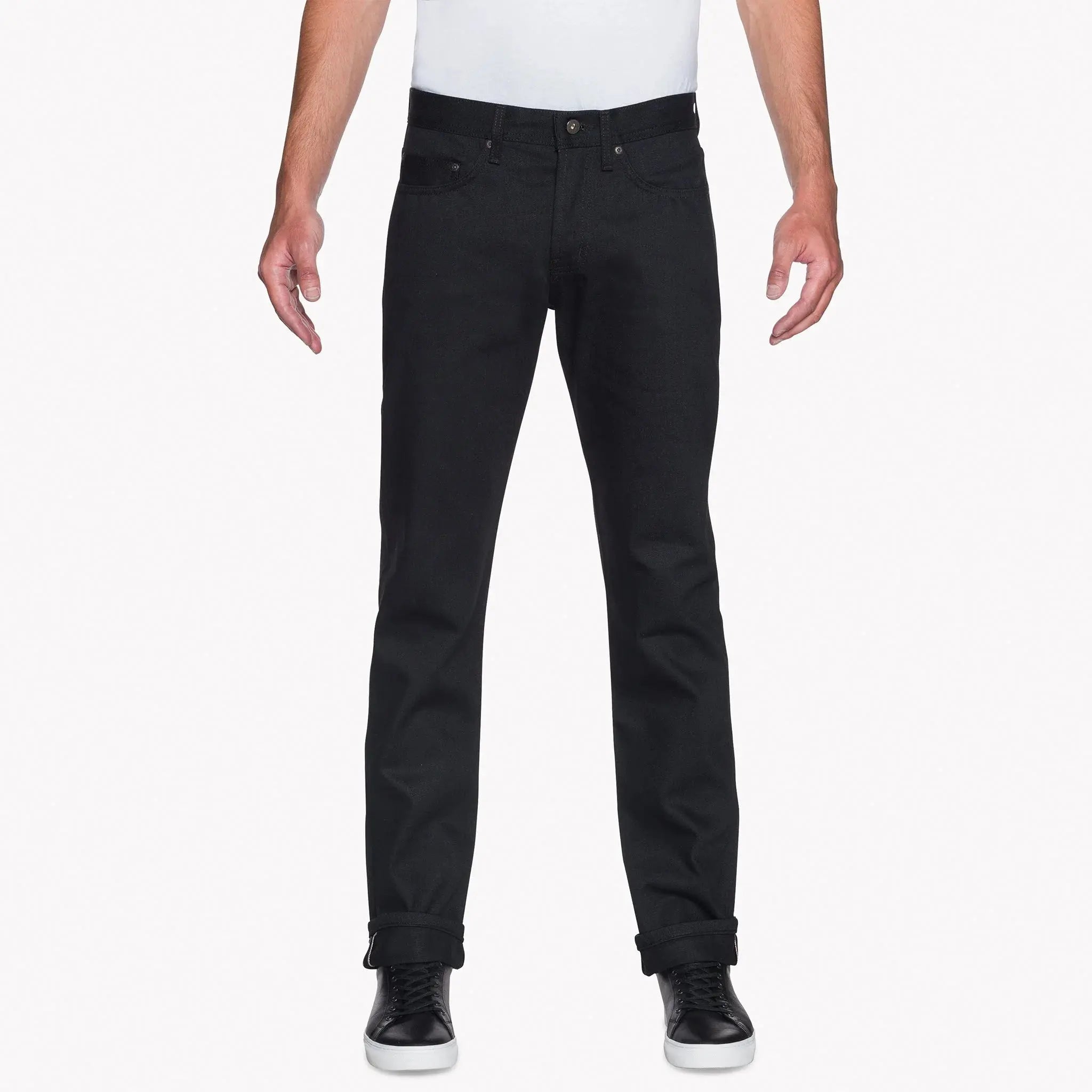 Naked &amp; Famous - Solid Black - 13 oz - Raw Denim