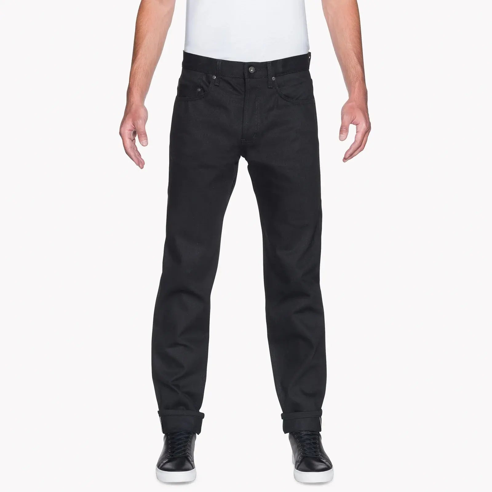 Naked & Famous - Solid Black - 13 oz - Raw Denim
