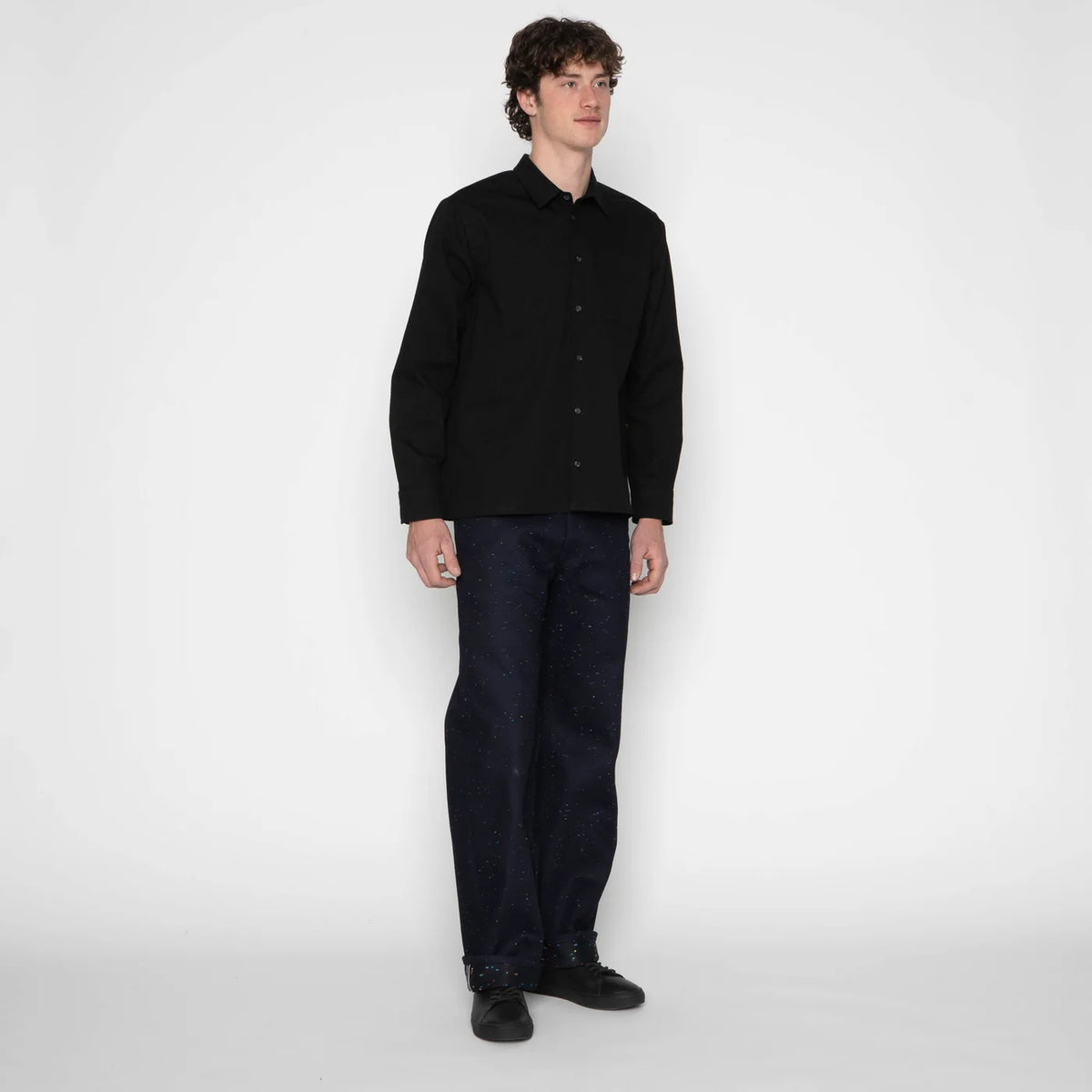 Black Herringbone - True Shirt - Black