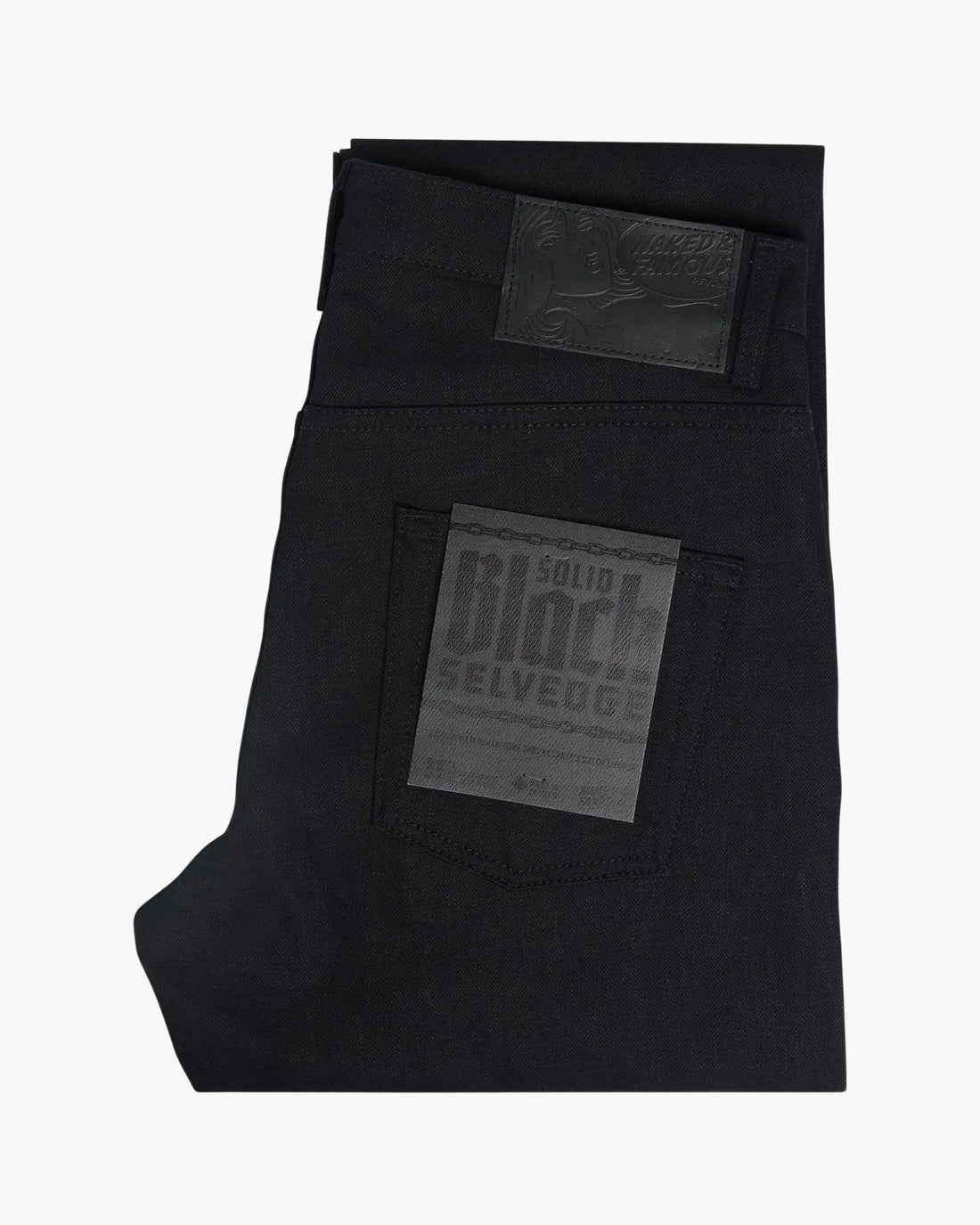 SOLID BLACK - Groovy Guy 13 oz - Raw Denim