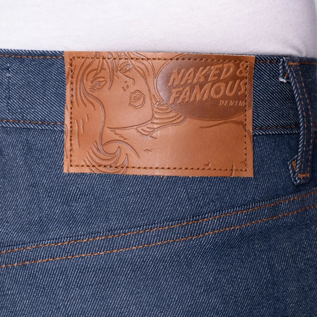 NATURAL INDIGO SELVEDGE - Strong Guy 12.5oz - Raw Denim