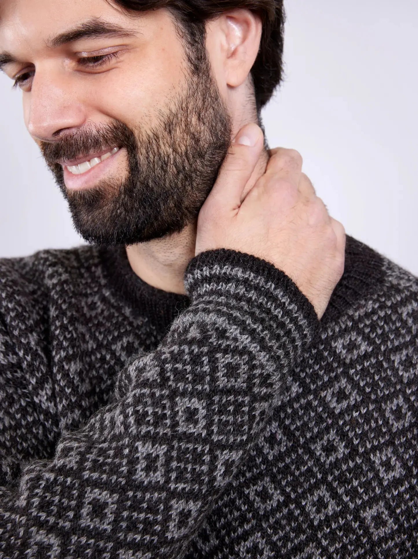 OLVE ULLGENSER - Dark Brown &amp; Grey - Raw Denim