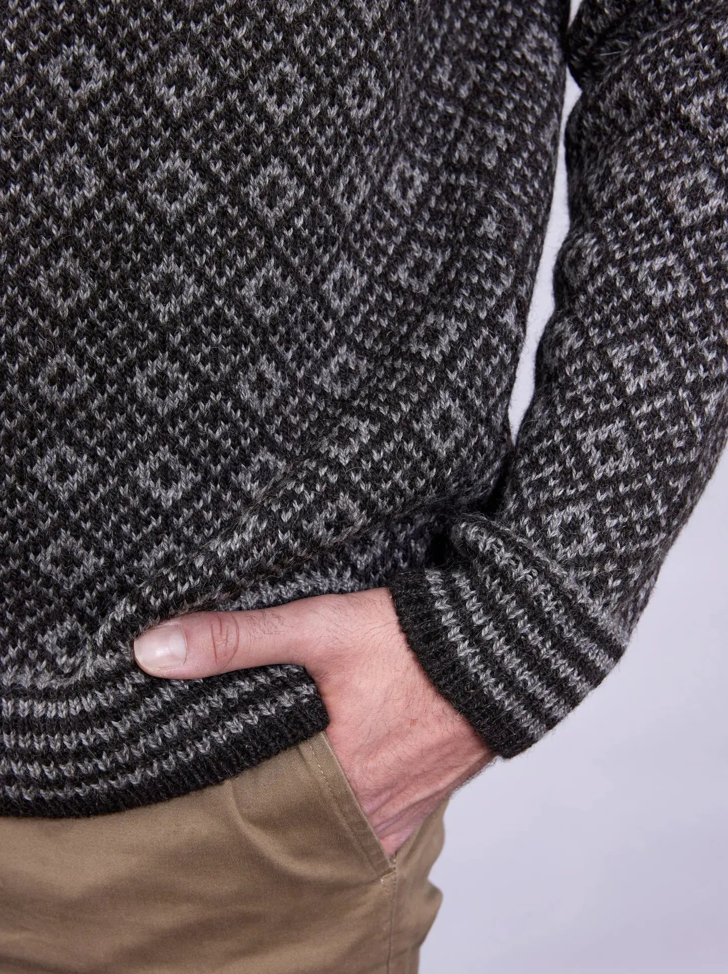 OLVE ULLGENSER - Dark Brown &amp; Grey - Raw Denim