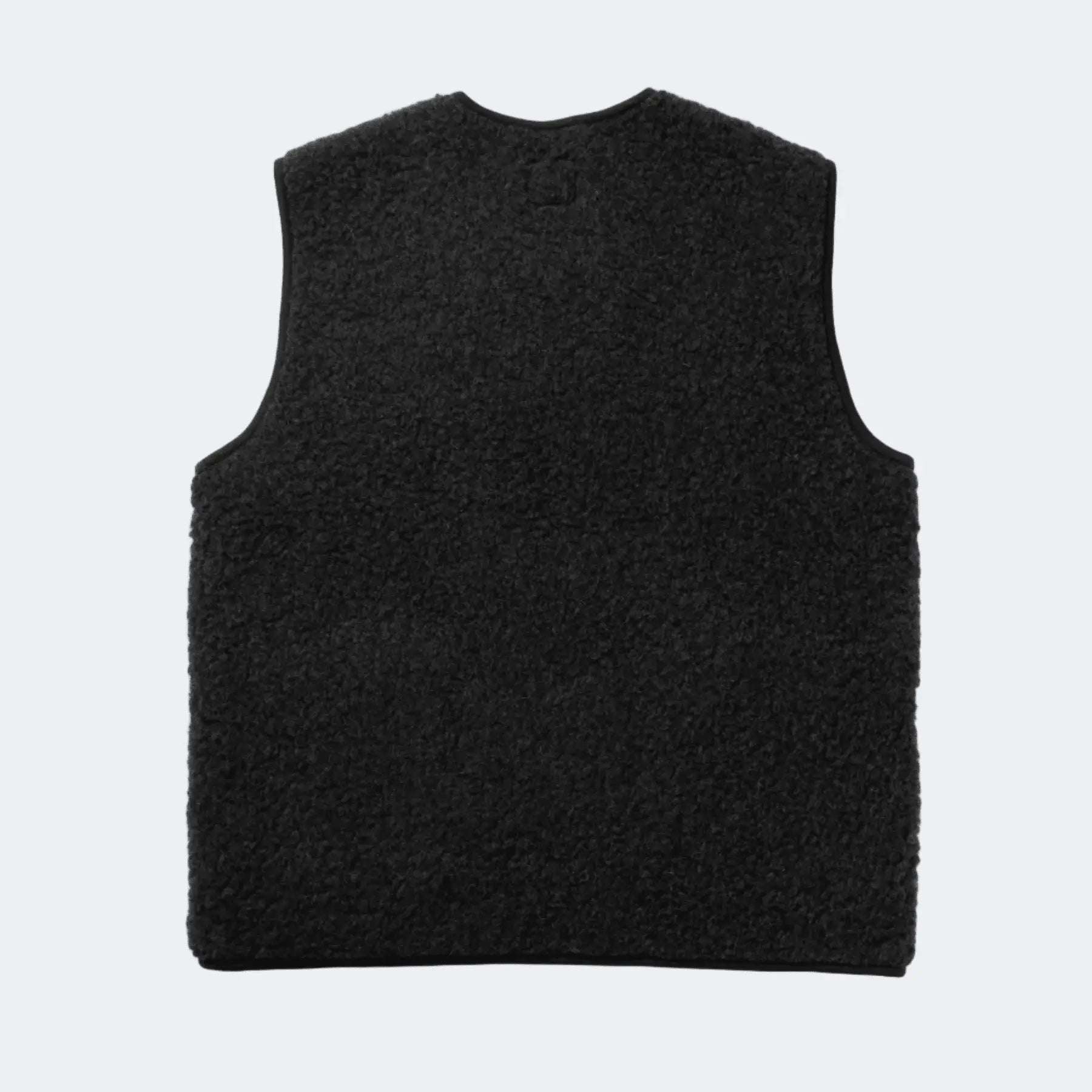 PEPITKO WOOL VEST - Black - Raw Denim