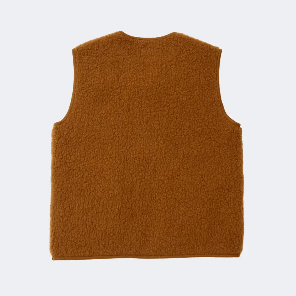 PEPITKO WOOL VEST - Carmel - Raw Denim