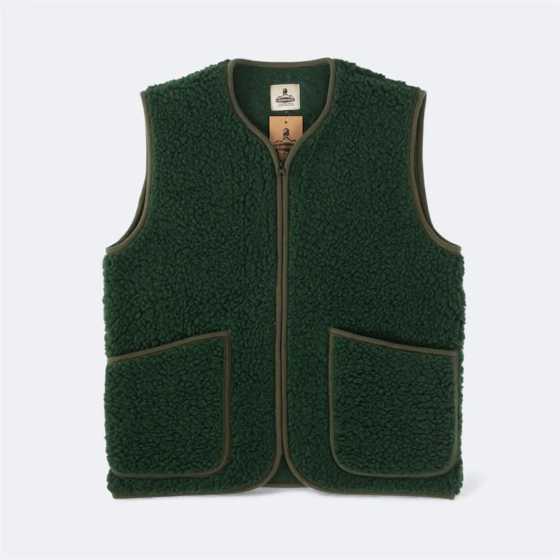 PEPITKO WOOL VEST - Dark Green - Raw Denim
