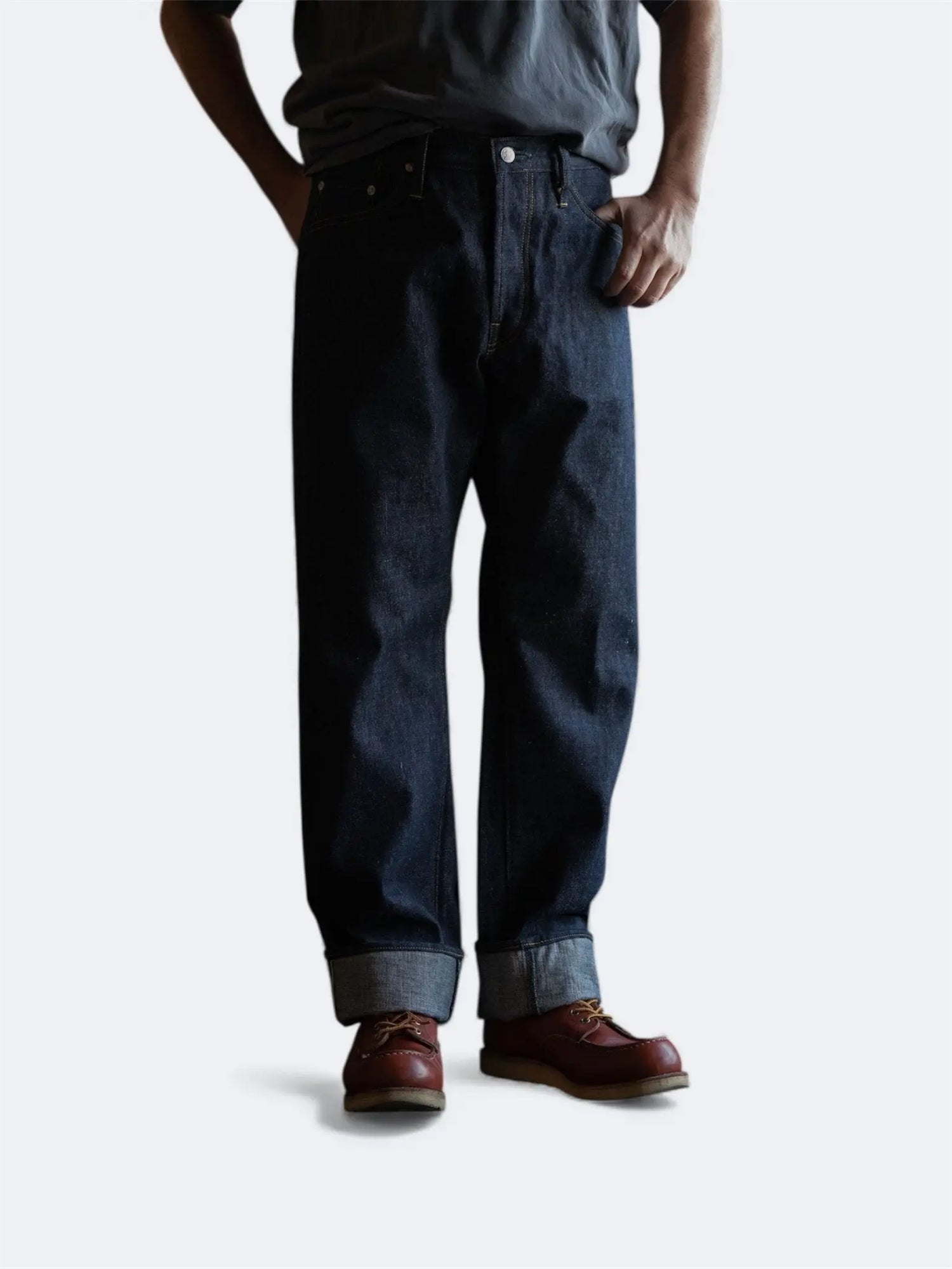 R008 (000W) RARE JEANS / Straight - Raw Denim