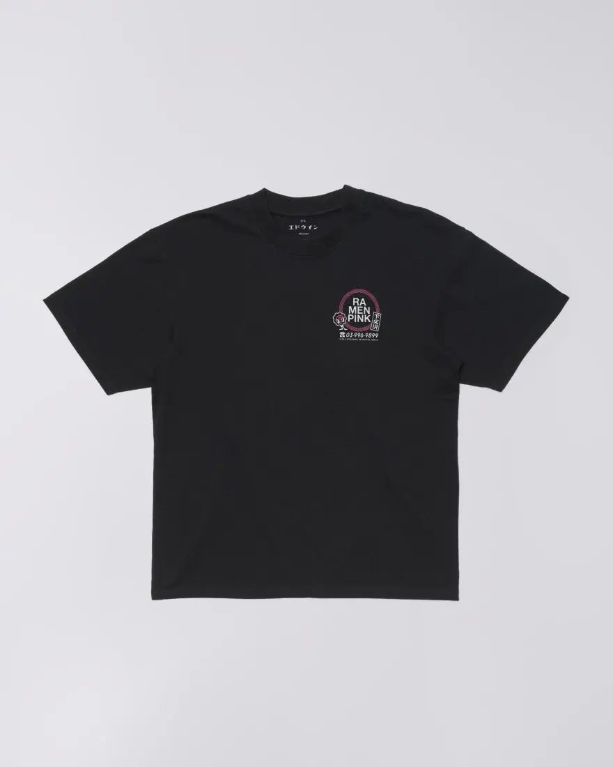 RAMEN PINK T - SHIRT - Black - Raw Denim