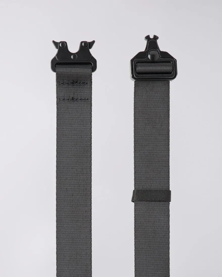 SMALL NYLON BELT - Black - Raw Denim