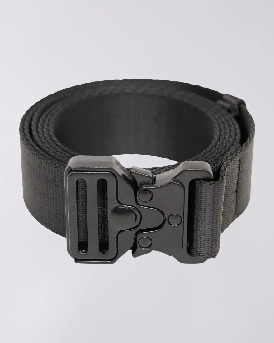 SMALL NYLON BELT - Black - Raw Denim