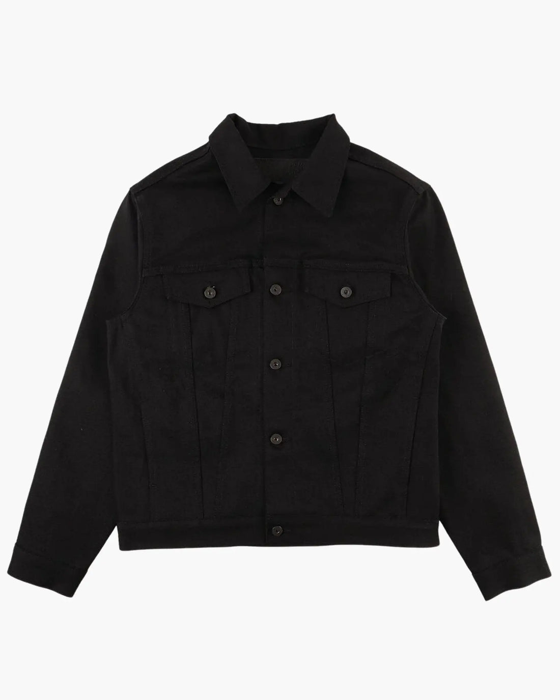 SOLID BLACK - Denim jacket 13oz - Raw Denim