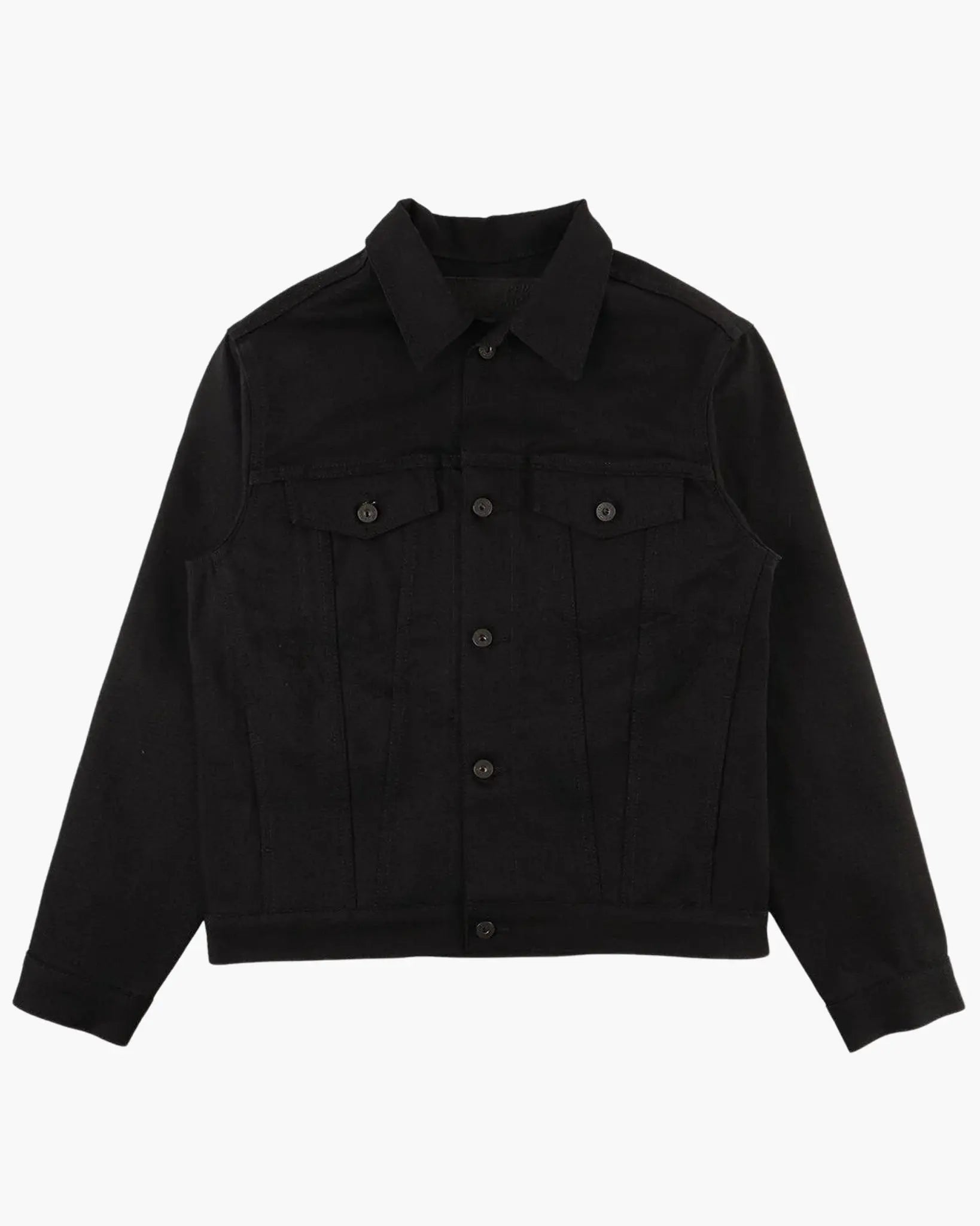 SOLID BLACK - Denim jacket 13oz - Raw Denim