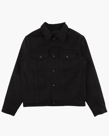 SOLID BLACK - Denim jacket 13oz - Raw Denim