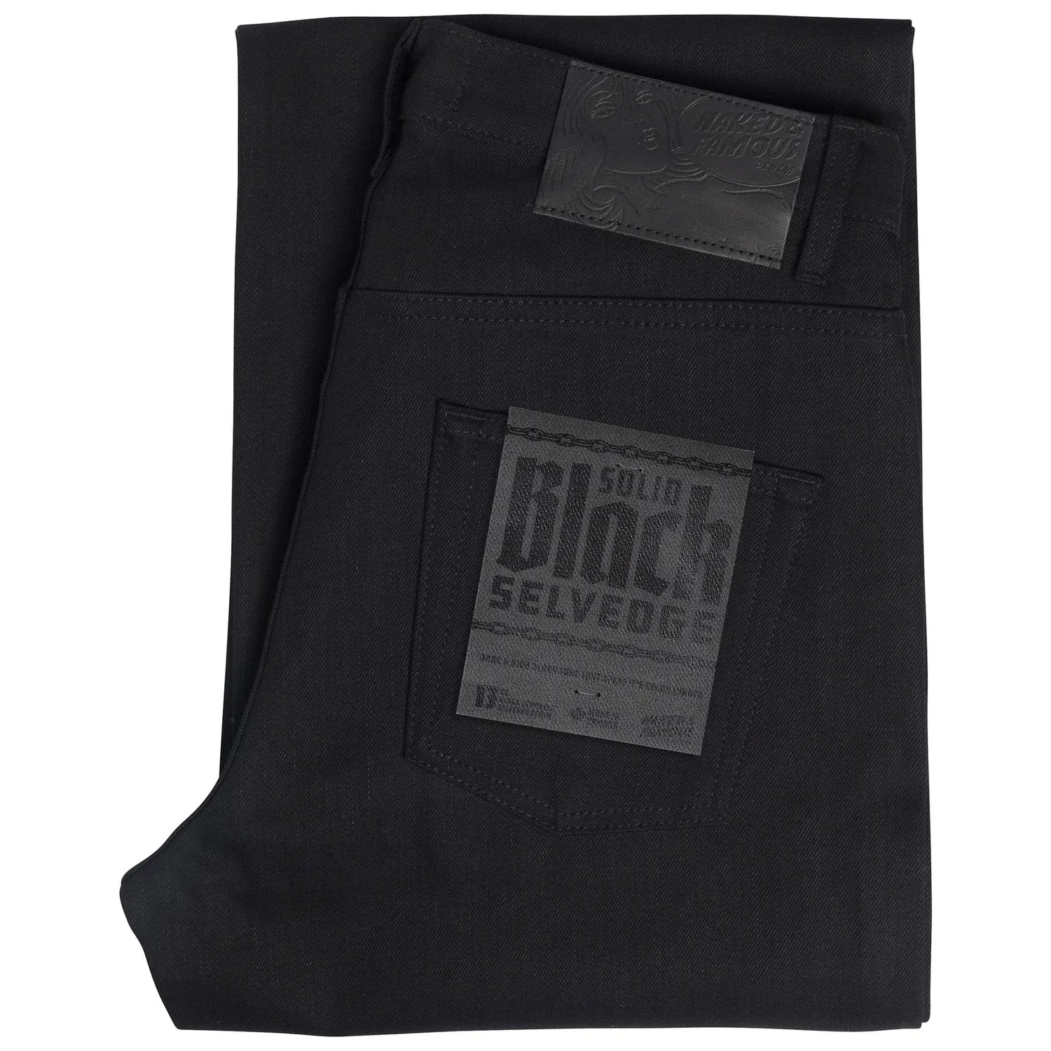 SOLID BLACK - Strong Guy - 13 oz - Raw Denim
