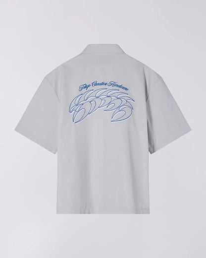 Staff Uniform Shirt Ss - Pale Grey - EDWIN - Raw Denim