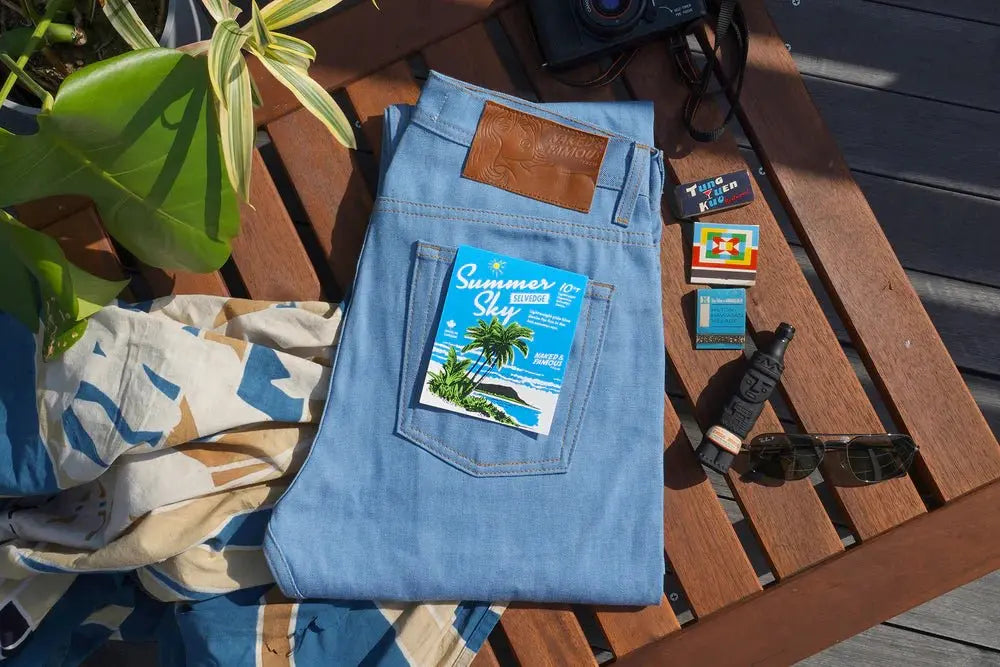 Summer Sky Blue 10 oz - Raw Denim