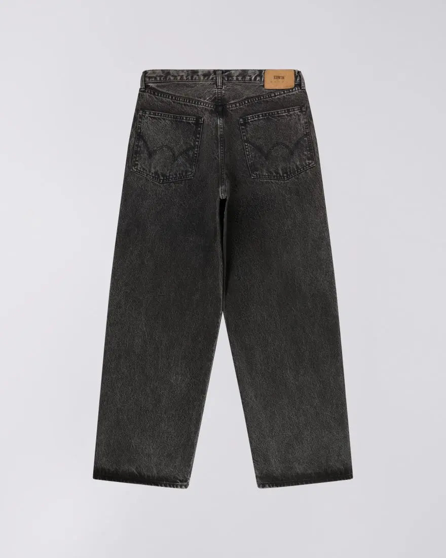 WIDE PANT Black - Mid Dark Used - Raw Denim