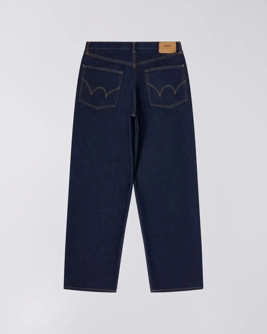 WIDE PANT Blue - Blue Rinsed - Raw Denim