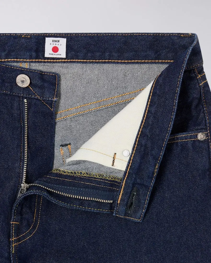 WIDE PANT Blue - Blue Rinsed - Raw Denim