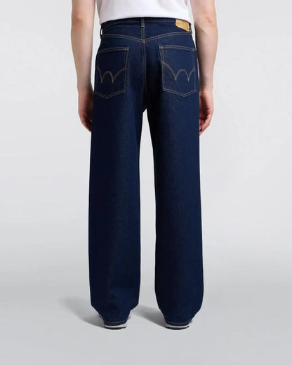 WIDE PANT Blue - Blue Rinsed - Raw Denim