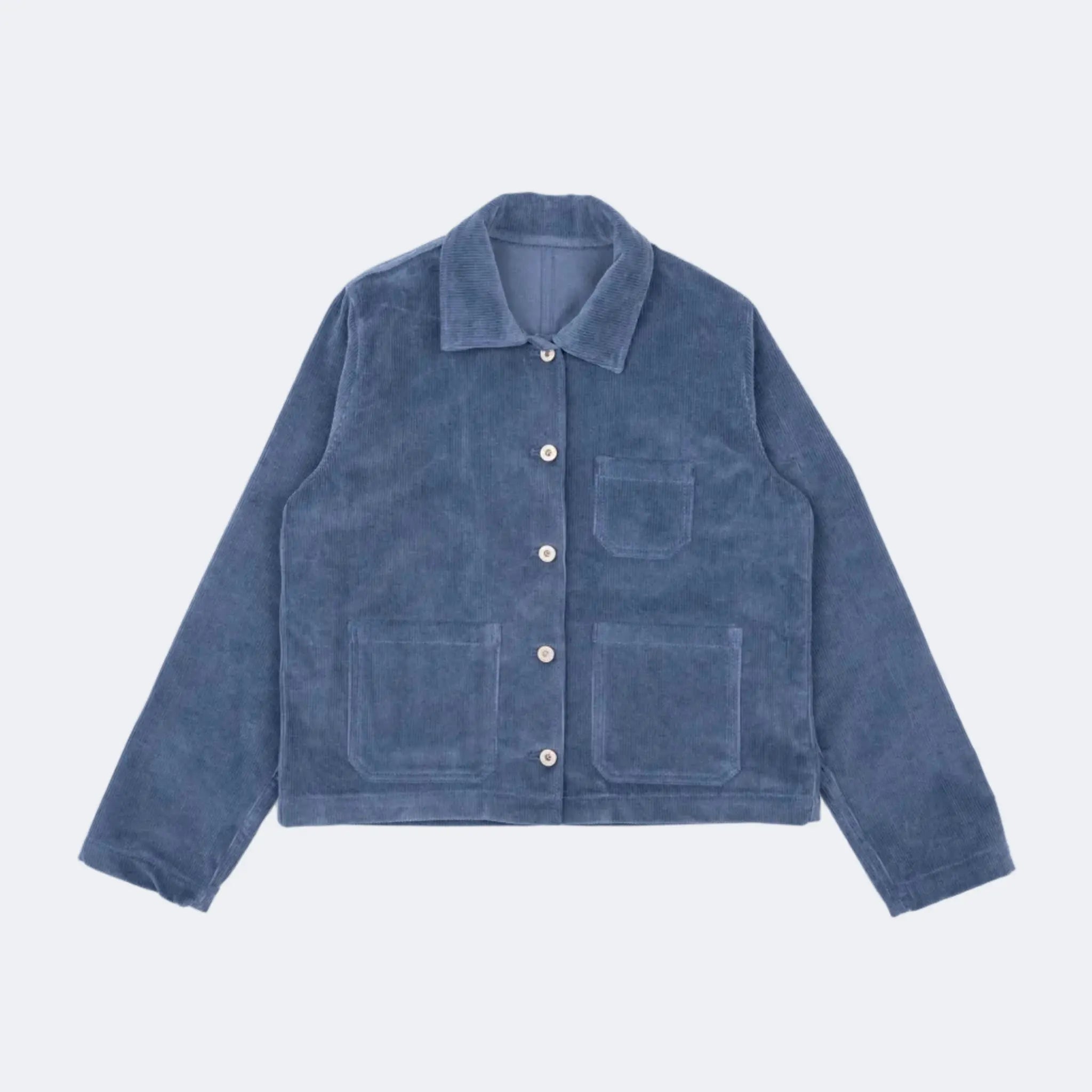 W's GRACIE JACKET - Organic Faded Corduroy - Raw Denim