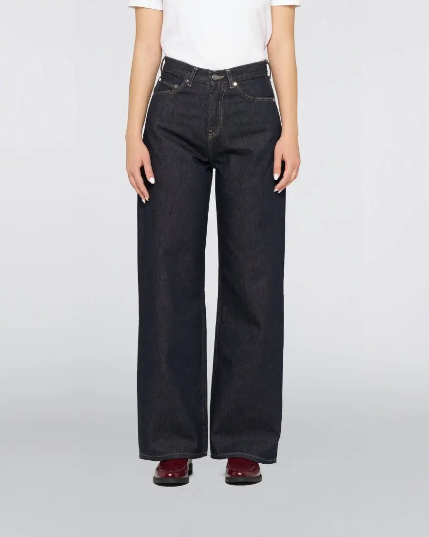 W's OLIVIA PANT - Blue Rinsed - Raw Denim